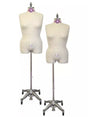 Dress Form Women Plus Size Half Body with Legs - Collapsible Shoulder