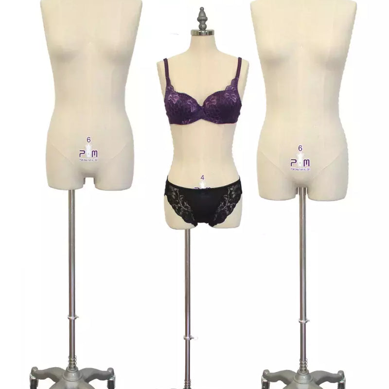 Professional Lingerie Dress Form Double Function with Legs - Size 2-10