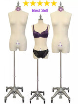 Professional Lingerie Dress Form Double Function with Legs - Size 2-10