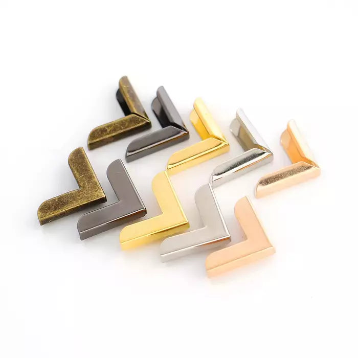 Metal Corners for Purses Durable 3/4" x 3/4" - Bag & Wallet Hardware