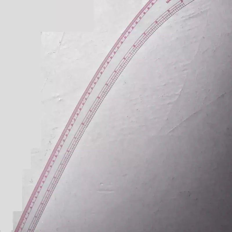 French Curve Clear Plastic Ruler for Pattern Making - 20"