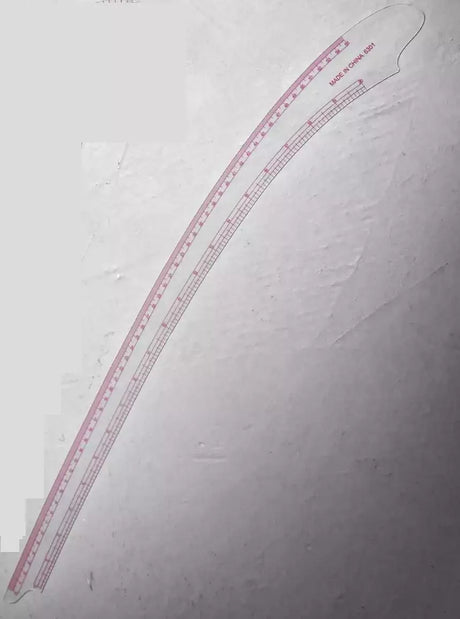 French Curve Clear Plastic Ruler for Pattern Making - 20"