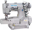 Coverstitch Industrial Sewing Machine 3-Needle 5-Thread Cylinder Bed - Built-in Direct Drive Servo Motor