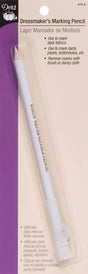 Dressmaker's Marking Pencil White Fabric Marking Tool with Brush Eraser
