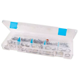 Storage Box Crystal Clear 3-Compartment Organizer for Craft Supplies - 9.25 x 5 x 1.375 in