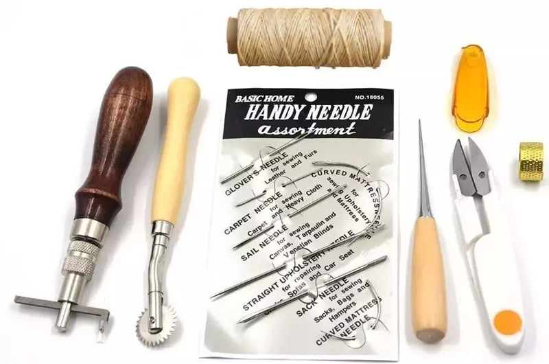Leather Craft Hand Stitching Tool Set Professional 7-Piece for Leatherworking