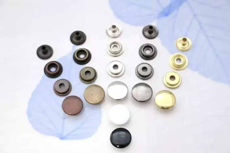 Ring Snaps Heavy-Duty Fasteners for Garments - 12.5mm to 15mm