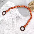 Purse Handle Beaded Wood Durable for Bag Making - 17"