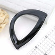 Purse Handle C-Shaped Black for Bag Making - 6x4+4x3"