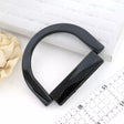 Purse Handle C-Shaped Plastic Durable Black for Bag Making - 5x5+4x3"