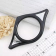 Purse Handle Black Triangle Durable Bag Handle for Purse Making - 10 x 6+4 in