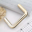 Purse Handle Rectangle Gold Durable Bag Handle - 5 x 3 in