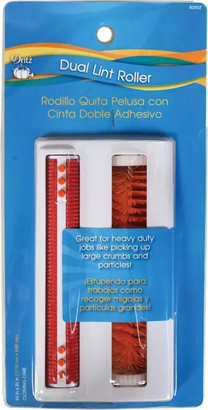 Reusable Dual Lint Roller Heavy-Duty for Clothes and Car Cleanup