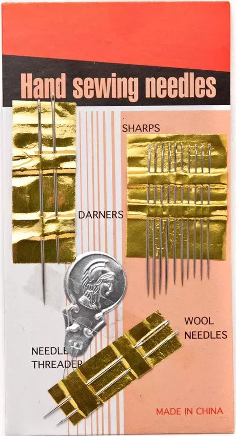Hand Sewing Needle Set 15-Piece with Threader