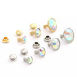 Rhinestone Rivets Crystal AB Decorative Metal Rivets for Bags & Jeans - 6mm