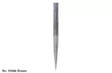 Cloth Drill Needle Tapered Precision for Eastman CD3, Wolf X/KX/KXH - 5/64" x 8"