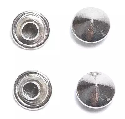 Round Dome Metal Rivets Durable for Bags, Leather & Denim - 4mm