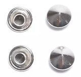 Round Dome Metal Rivets Durable for Bags, Leather & Denim - 4mm