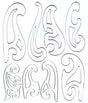 French Curve Set Clear Plastic Precision for Pattern Drafting - 8 Piece