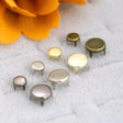 Prong Rivets Flat Round Durable Fasteners for Leather Bags - 6mm
