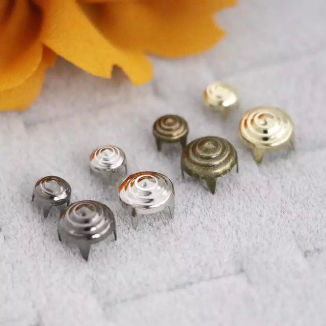 Prong Rivets Cone Decorative Rivets for Leather, Denim & Canvas - 6mm/9mm