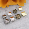 Prong Rivets Square Pyramid Decorative Finish for Bags & Leather - 7 x 7mm