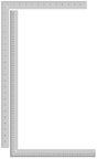 Aluminium L-Square Ruler Precision Measuring Tool - Inch or Metric