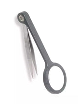 4.5x Magnifier Precision Tweezers for Hobbies and Splinter Removal - 1.2 Inch Lens
