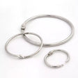 Opening O-Rings Nickel-Plated Metal Binder Rings for Key Rings - 1 in