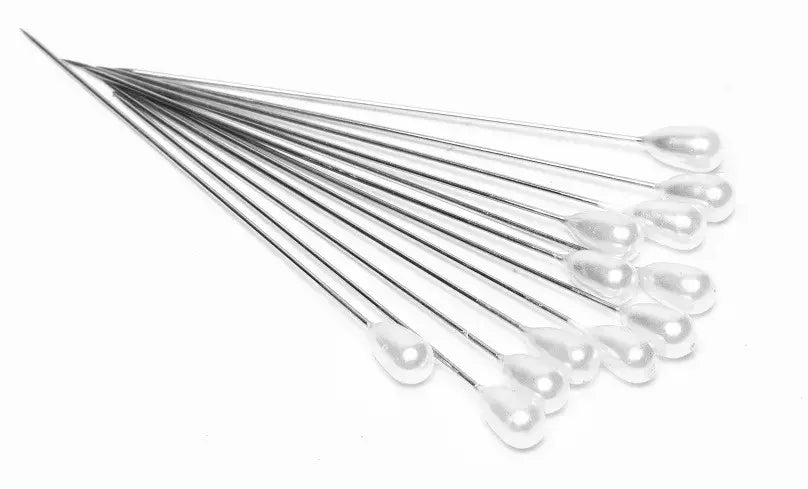 Pearl Head Pins Teardrop Design for Floral Work - 2-1/4 to 2-3/4 in