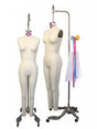 Female Full Body Dress Form Collapsible Shoulders for Draping - Size 0-20