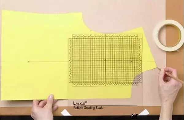Pattern Grading Scale Ruler Precision for Pattern Shifting - 10.5 x 11.5