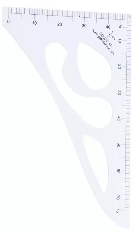 Tailor's Rule Multiuse Precision Measuring Tool - 1/5 cm Scale