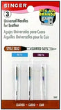 Leather Sewing Machine Needles Premium for Singer, Brother, Kenmore - Size 14/16
