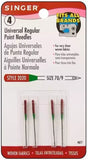 Sewing Machine Needles Regular Point Size 9 for Sheer Fabrics - 4 Pack