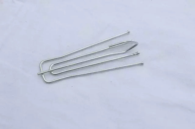 Curtain Hooks 4-Prong Pinch Pleat for Drapery - 3" Long Neck