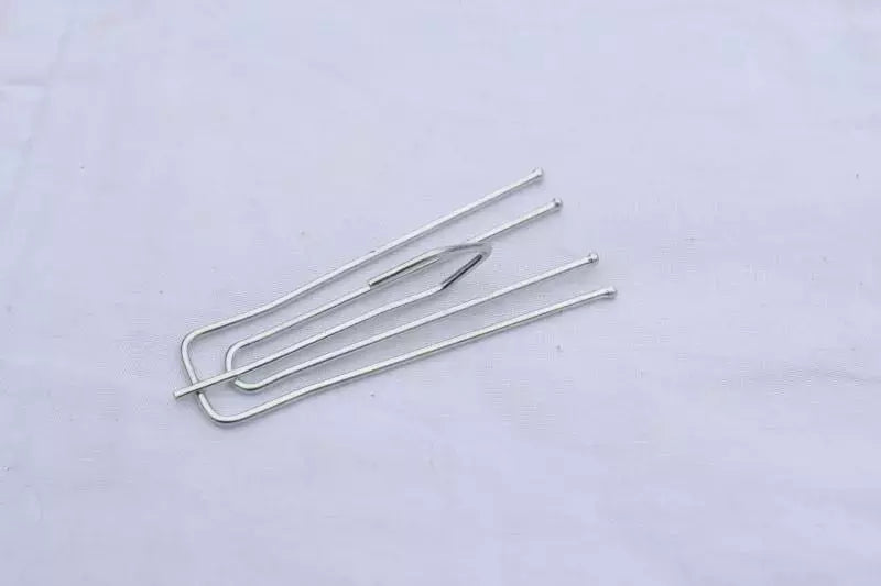 Curtain Hooks 4-Prong Pinch Pleat Short Neck for Drapery - 3"