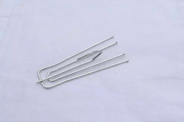 Curtain Hooks 4-Prong Pinch Pleat Short Neck for Drapery - 3"