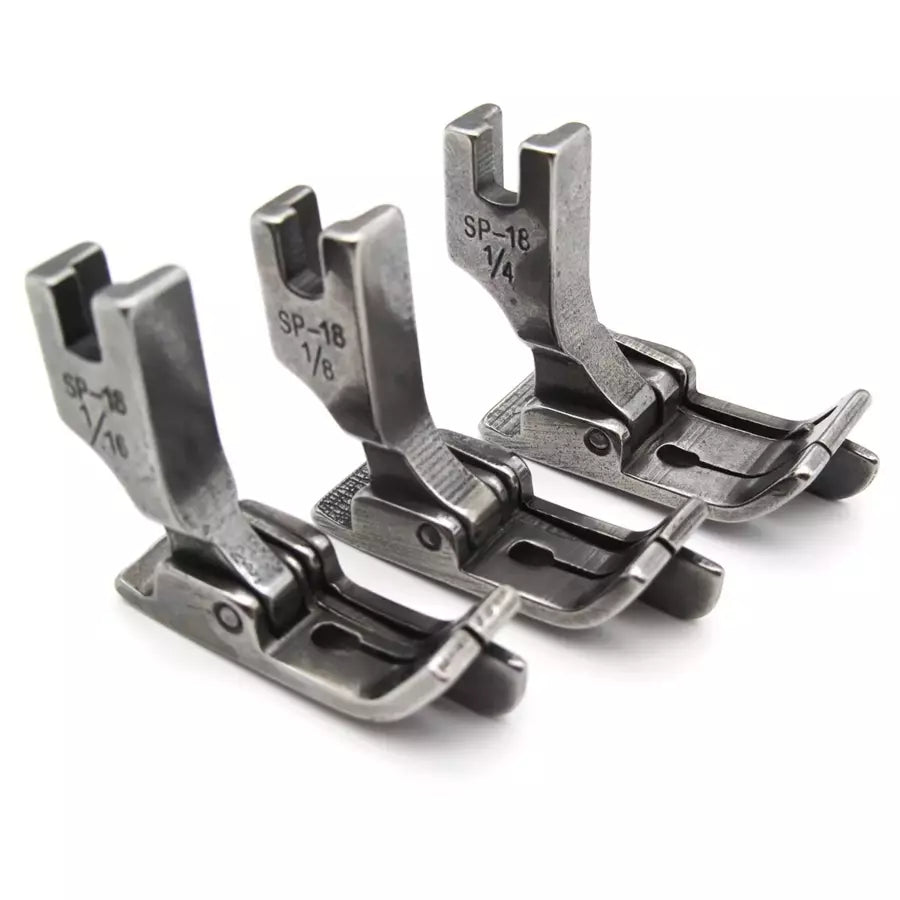 Right Guide Presser Foot Hinged High Shank for Industrial Sewing Machines - SP-18
