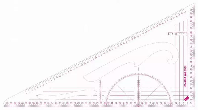 Metric Transparent Scale Ruler Durable for Accurate Marking - 1:3 & 1:5