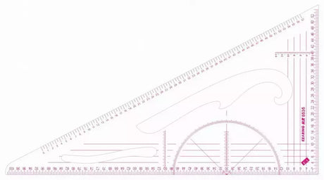 Metric Transparent Scale Ruler Durable for Accurate Marking - 1:3 & 1:5