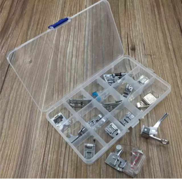 Presser Foot 15-Piece Multi-Function Set for Low-Shank Sewing Machines