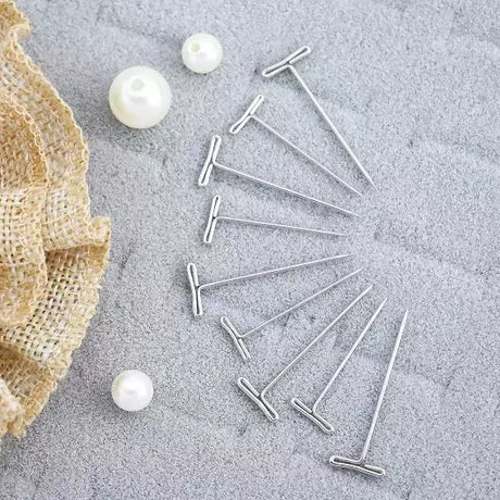 T-Pins Steel Nickel Finish for Sewing & Pattern Marking - Choose Size