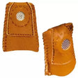 Leather Thimble Finger Protection with Metal Tip - One Size Fits All