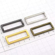 Square Metal Ring Durable Single Loop for Bags & Belts - 1" (25mm)