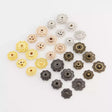 Sew-On Snap Buttons Heavy-Duty Lychee Flower Shape for Bags - 20mm