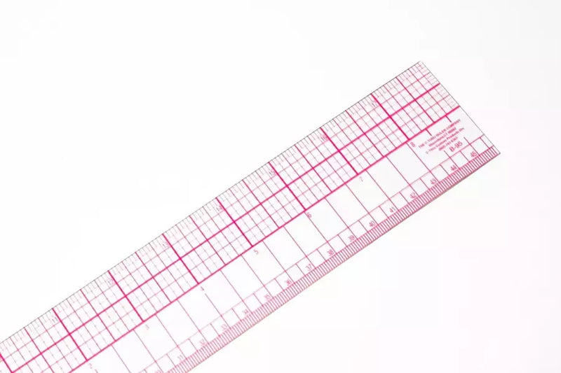 Beveled Ruler Transparent English-Metric Precision for Measuring - 18" C-Thru B95