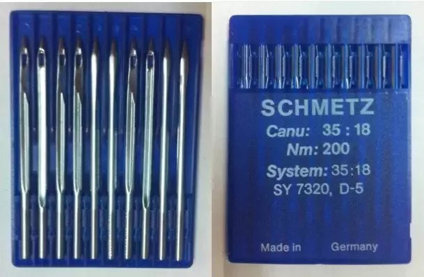 Bag Closing Machine Needles Schmetz D5 25/200 Heavy-Duty Pack of 10