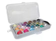 Bobbin Organizer Box Fitted Foam Secure Storage for 28 Bobbins - 7" x 1 1/4" x 1 1/2"