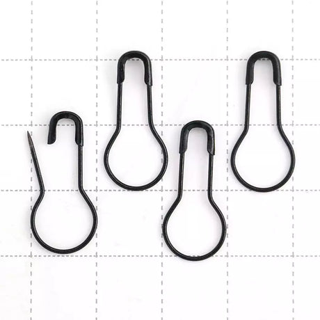 Bulb Safety Pins Heavy-Duty 22mm x 0.65mm - Gold, Silver, Black